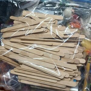 Unbranded Natural Wood Craft Sticks - Multipack